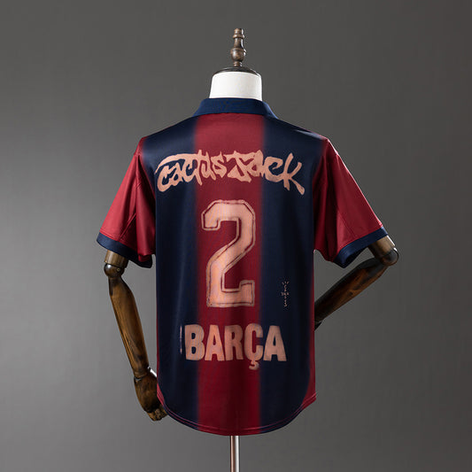 00-01 Barcelona x Travis Scott camiseta tipo retro