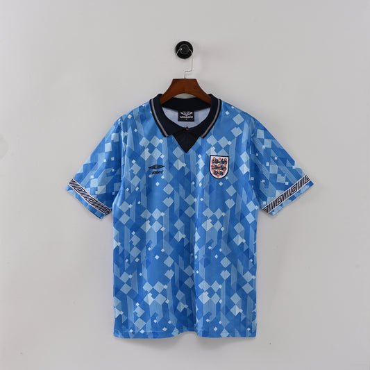 90 Selección Inglaterra primera equipacion