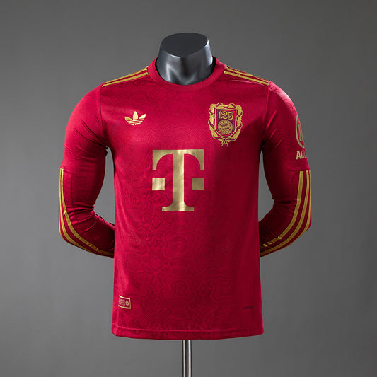 24-25 Bayern de Munich 125 aniversario roja manga larga