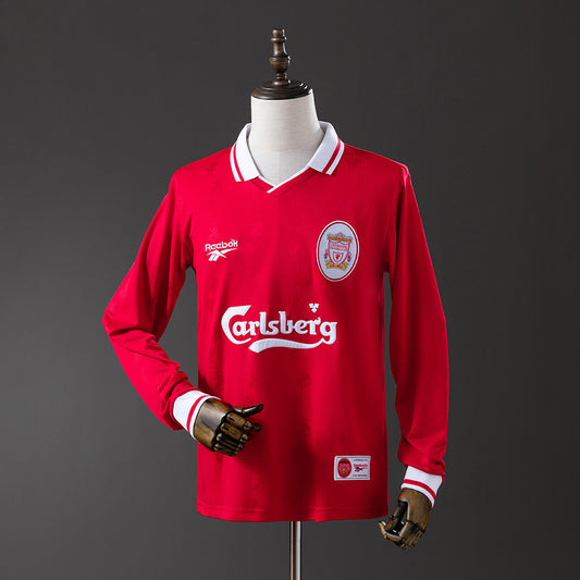 96-98 Liverpool primera equipación manga larga