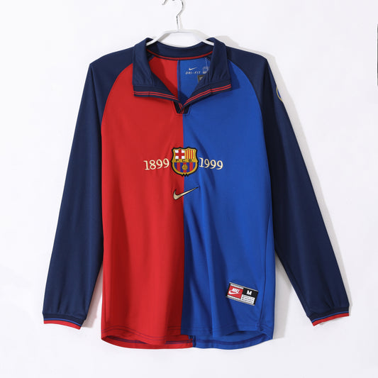 99-00 Barça primera equipación manga larga