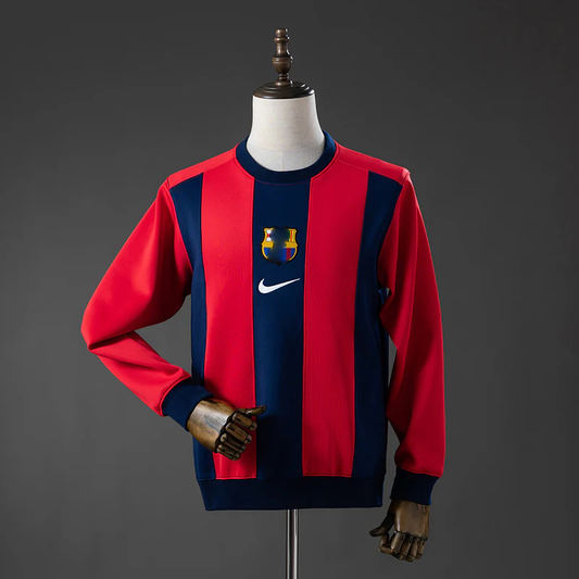 Barcelona sudadera sin capucha rojo/azul marino