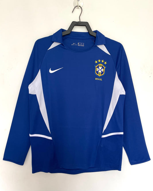 02 Selección Brasil segunda equipacion manga larga