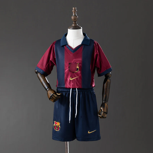 00-01 Barcelona x Travis Scott conjunto tipo retro niño