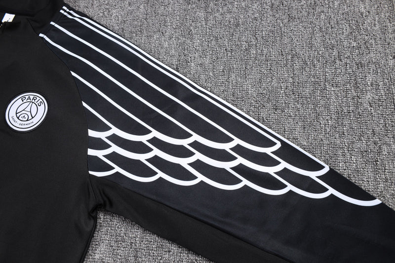 25-26 PSG conjunto de chándal niño Negro/Blanco