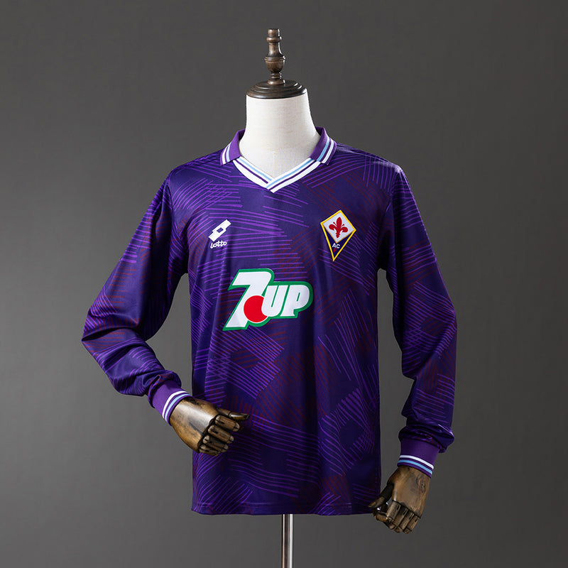 92-93 Fiorentina primera equipación manga larga