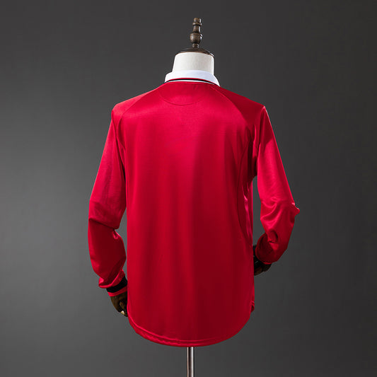 98-99 Manchester United primera equipación champions league manga larga