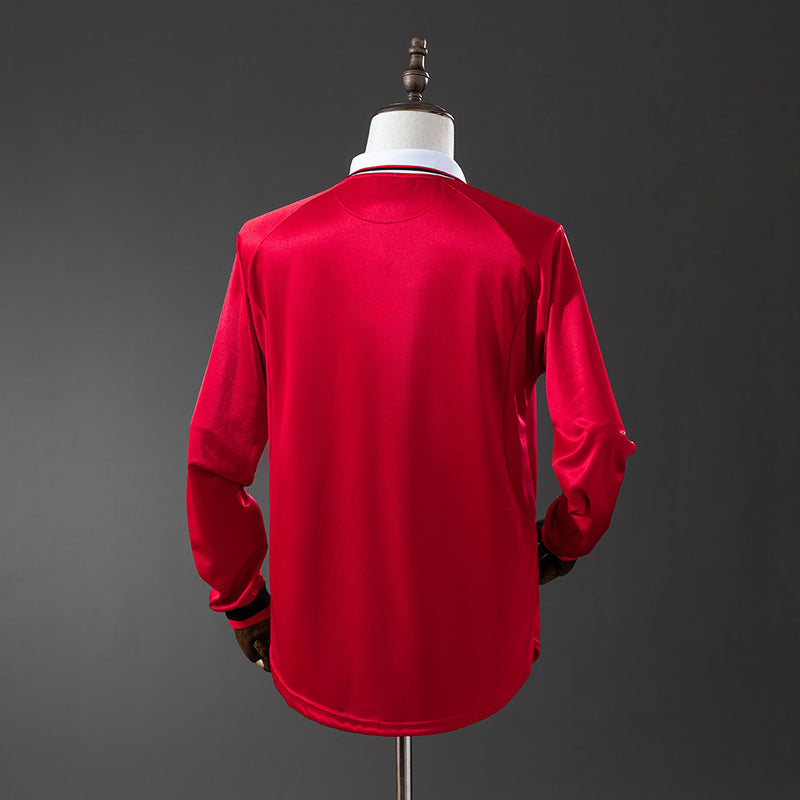 98-99 Manchester United primera equipación champions league manga larga