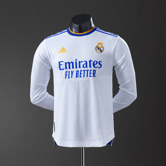 21-22 Real Madrid primera equipación manga larga