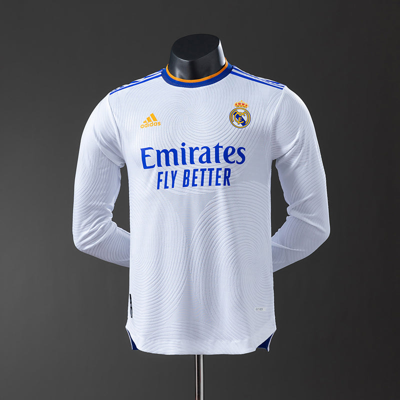 21-22 Real Madrid primera equipación manga larga