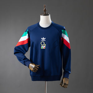 Italia sudadera sin capucha azul marino