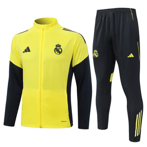 25-26 Real Madrid conjunto de chándal amarillo/negro niño