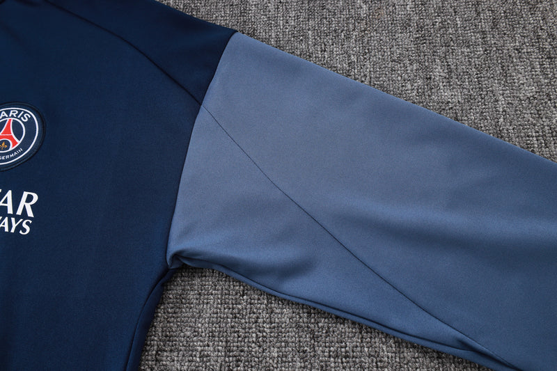 25-26 PSG conjunto de chándal Azul/Gris niño