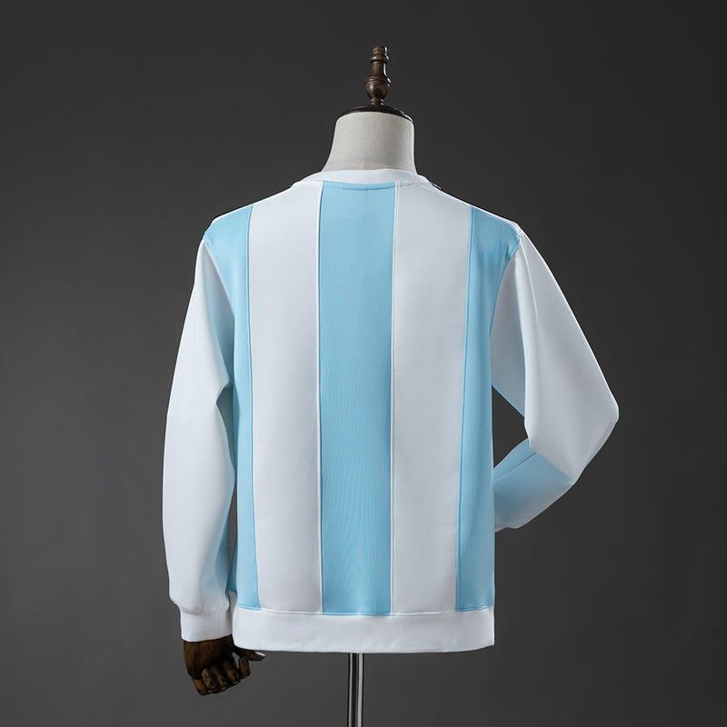 Argentina sudadera sin capucha azul cielo/blanco