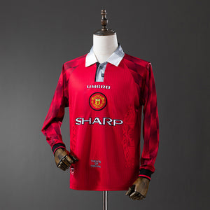 96-98 Manchester United primera equipación manga larga