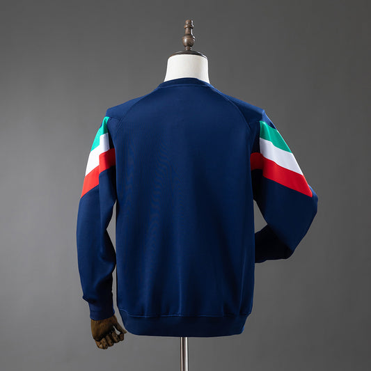 Italia sudadera sin capucha azul marino