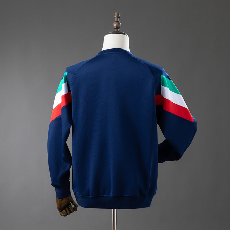 Italia sudadera sin capucha azul marino