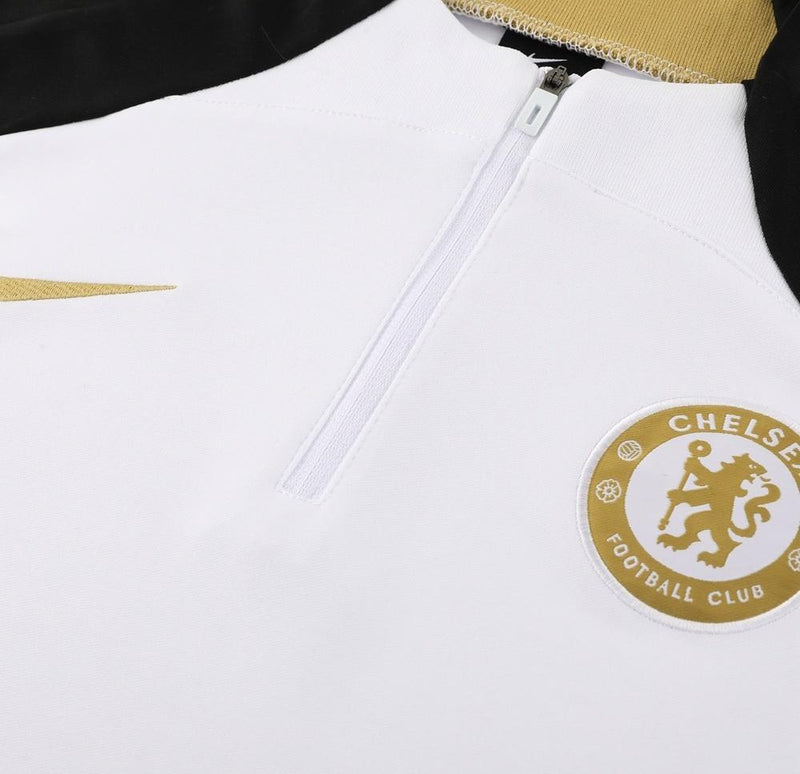 25-26 Chelsea conjunto de chándal niño blanco/negro