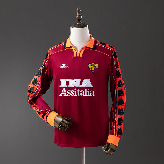 98-99 Roma primera equipación manga larga