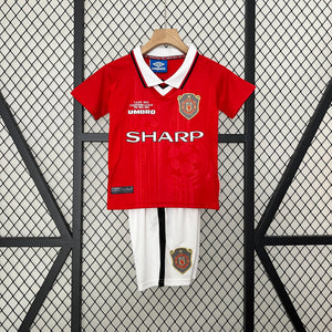 98-99 Manchester United primera equipación champions league niño