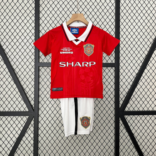 98-99 Manchester United primera equipación champions league niño