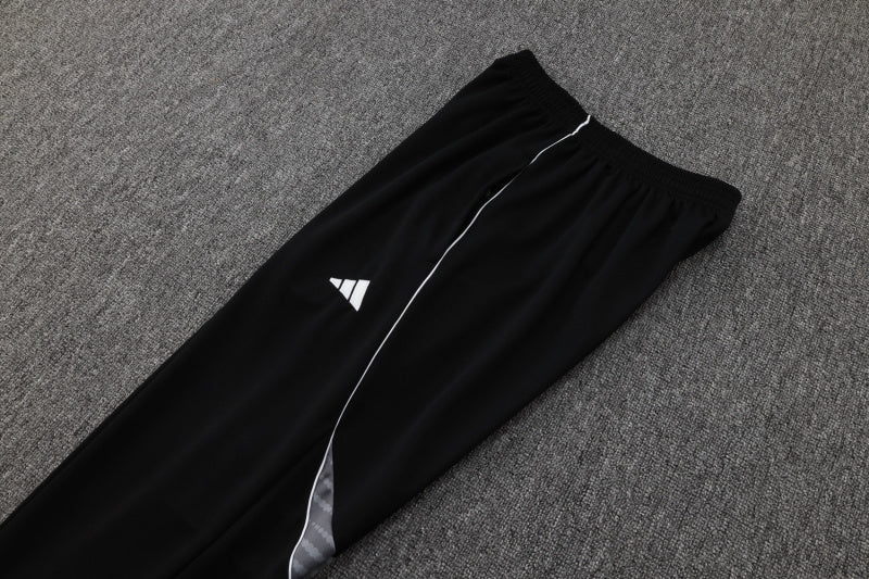 25-26 Real Madrid conjunto de chándal blanco/negro niño