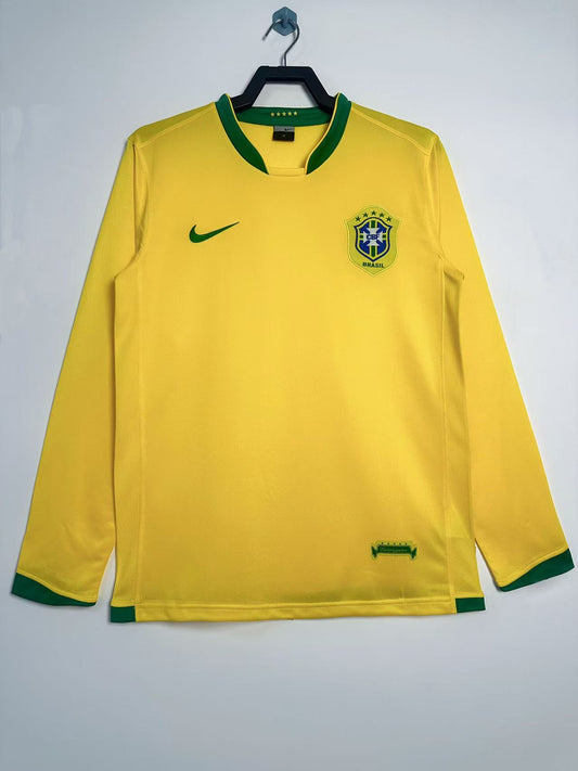 06 Selección Brasil primera equipacion manga larga