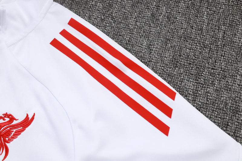 25-26 Liverpool conjunto de chándal niño Blanco/negro/rojo