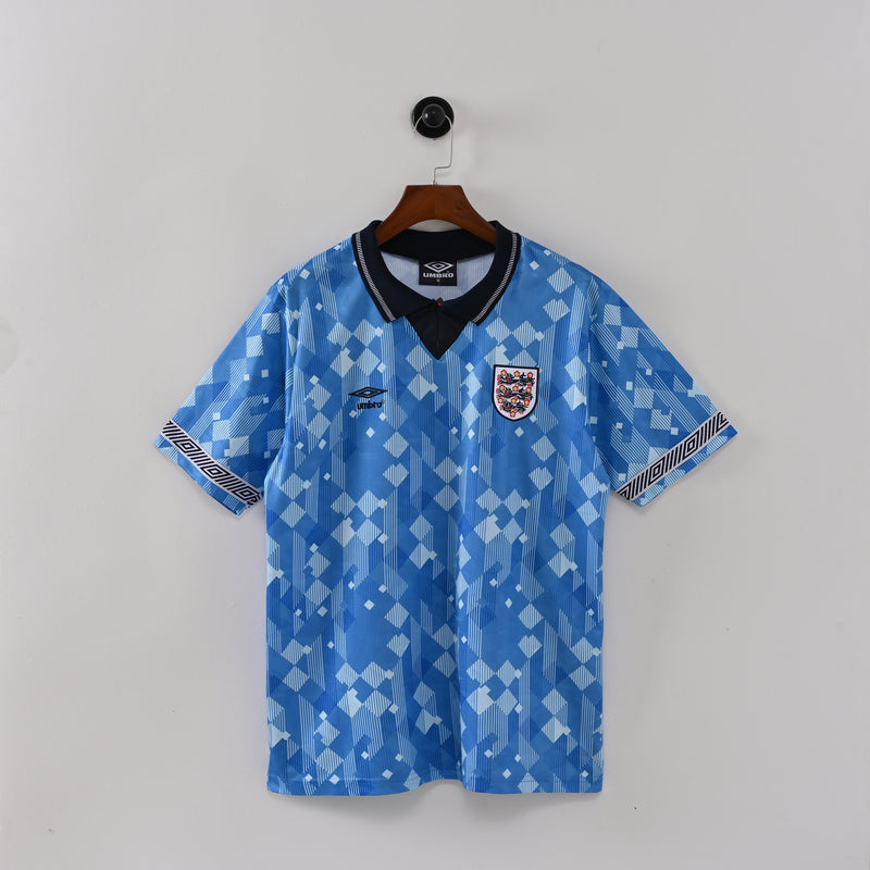 90 Selección Inglaterra primera equipacion