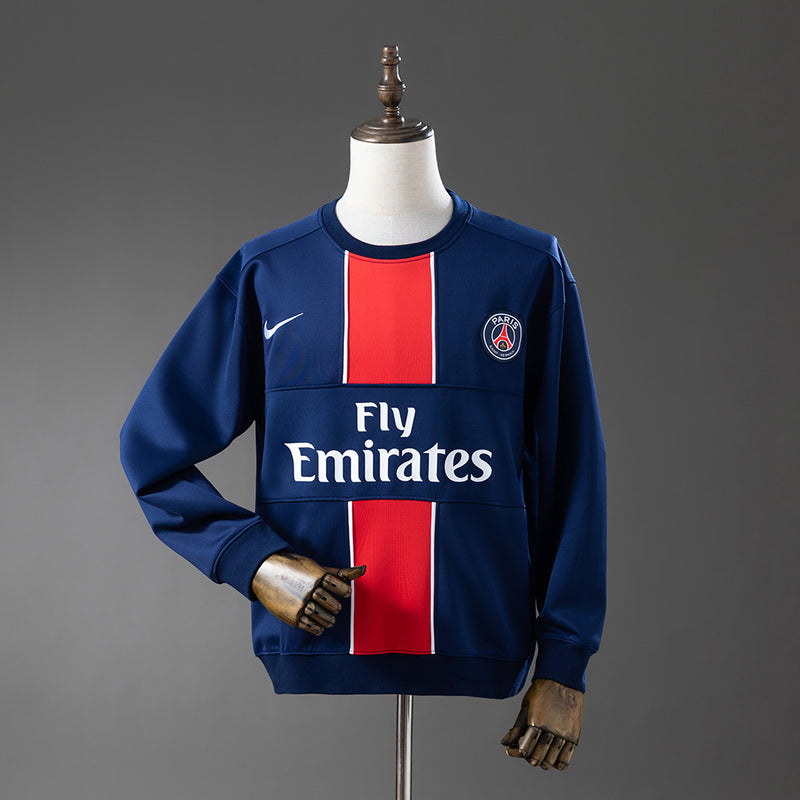 PSG sudadera sin capucha azul oscuro/rojo