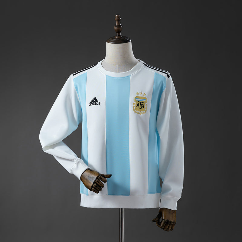 Argentina sudadera sin capucha azul cielo/blanco