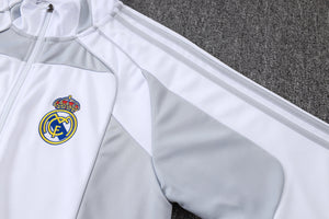 25-26 Real Madrid conjunto de chándal niño blanco/gris
