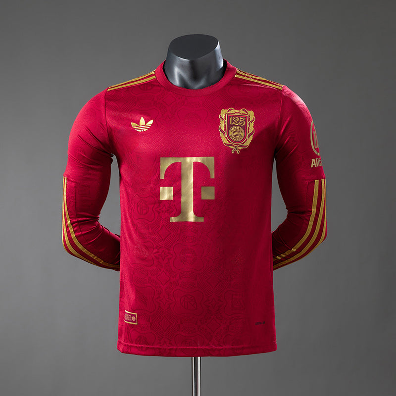 24-25 Bayern de Munich 125 aniversario roja manga larga