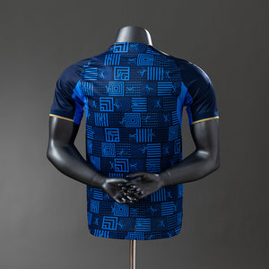 Real Madrid x Vuitton azul/dorado