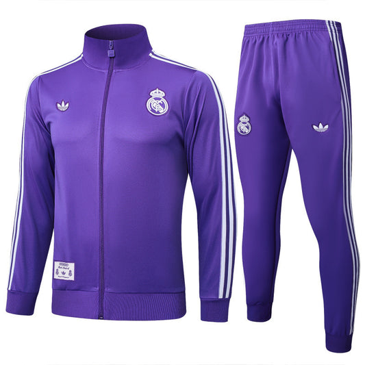 25-26 Real Madrid conjunto de chándal originals niño morado