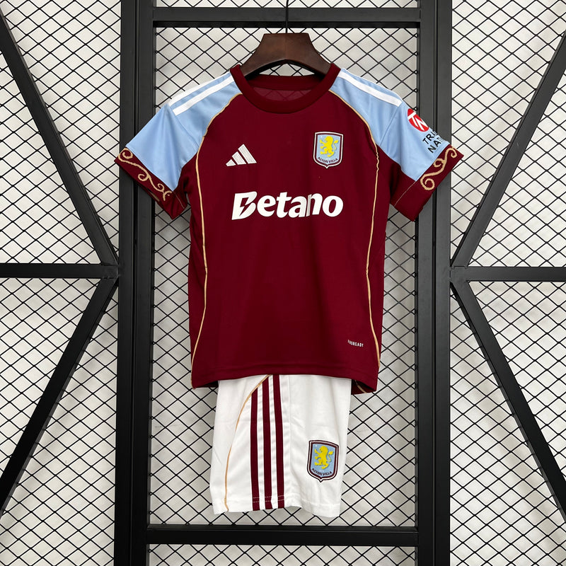 25-26 Aston Villa primera equipación niño