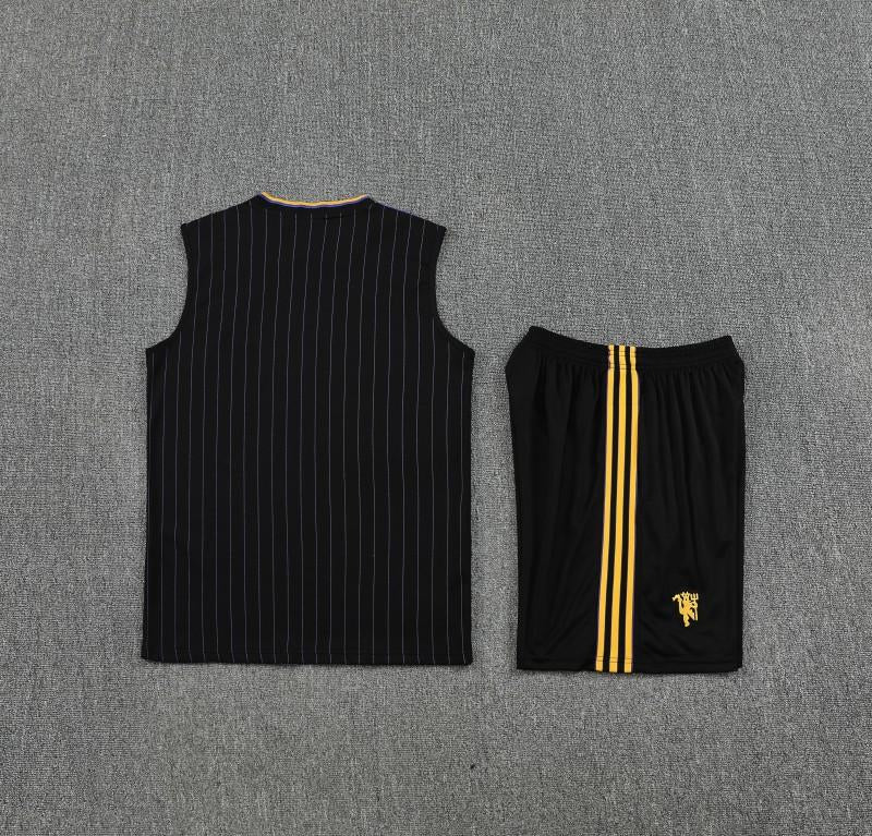 25-26 Manchester United Terrace Icons conjunto sin mangas Negro