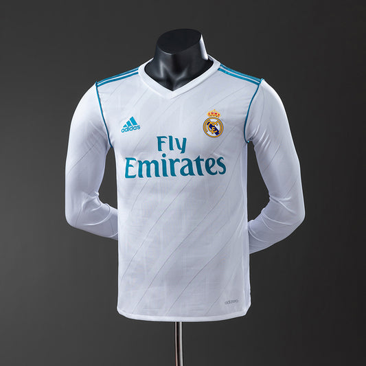 17-18 Real Madrid primera equipación manga larga