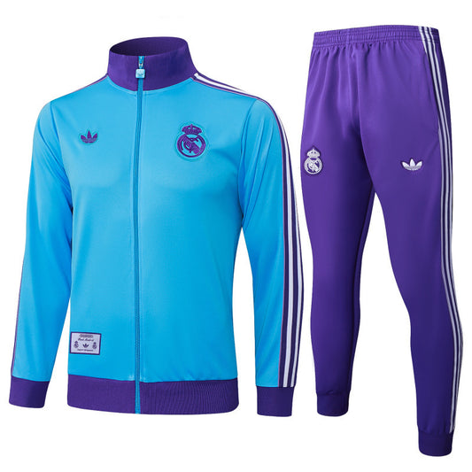 25-26 Real Madrid conjunto de chándal niño azul/morado