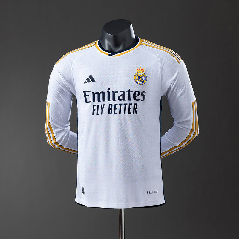 23-24 Real Madrid primera equipación manga larga