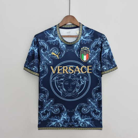 Italia x Versace equipación especial azul
