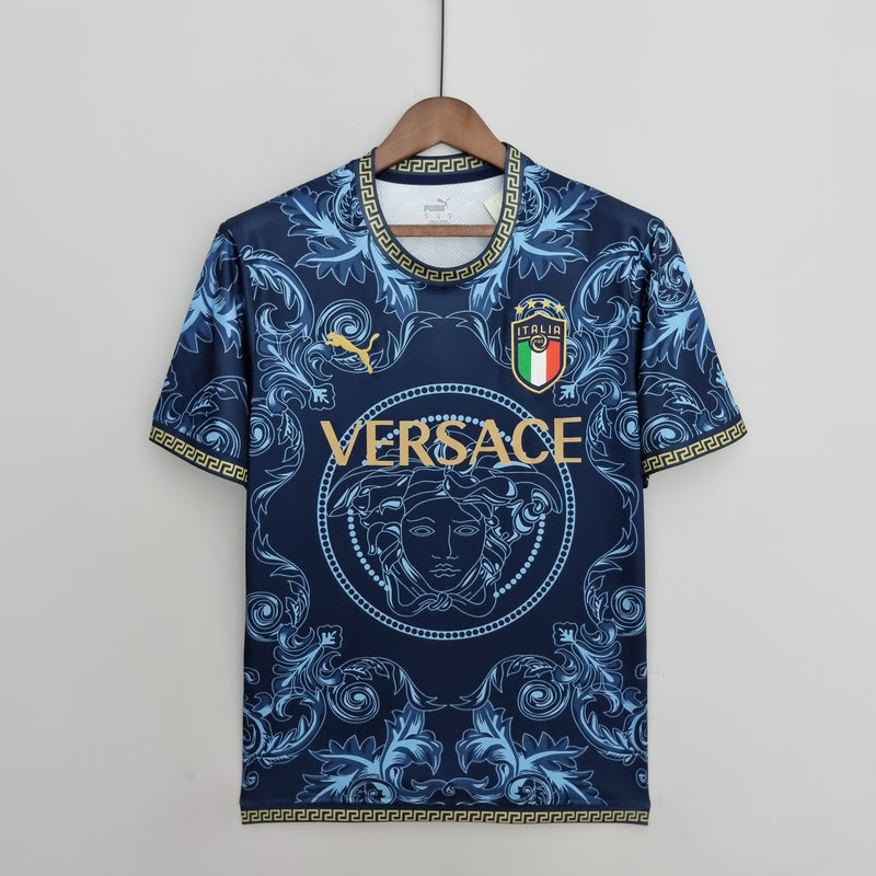 Italia x Versace equipación especial azul