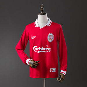 96-98 Liverpool primera equipación manga larga