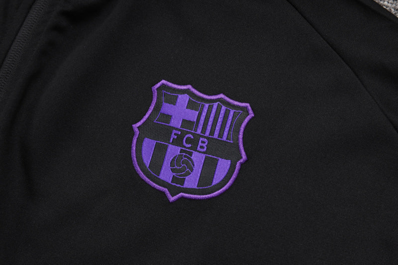 25-26 Barça conjunto de chándal niño negro/morado