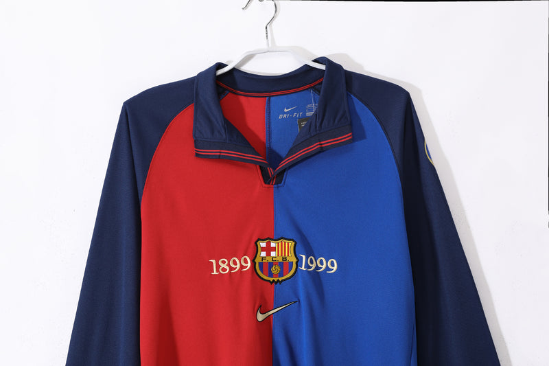 99-00 Barça primera equipación manga larga
