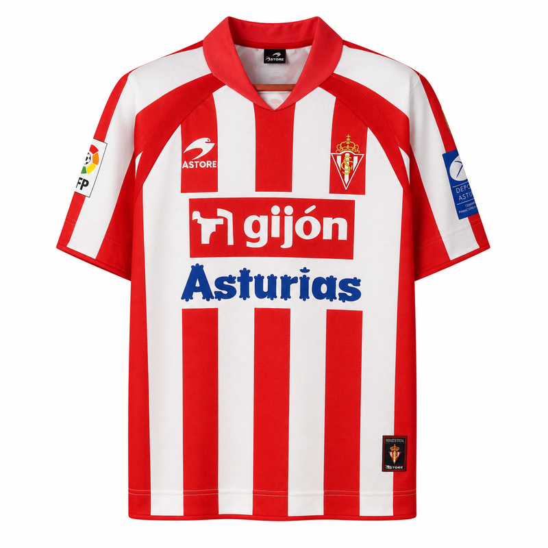 08-09 Sporting de Gijón primera equipación