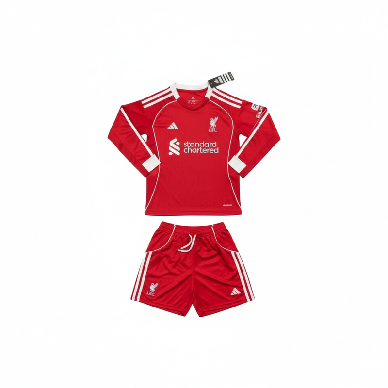 25-26 Liverpool primera equipación niño manga larga