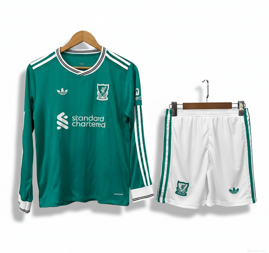 25-26 Liverpool tercera equipación niño manga larga