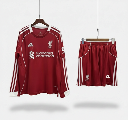 25-26 Liverpool primera equipación niño manga larga