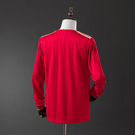 86-87 Liverpool primera equipación manga larga